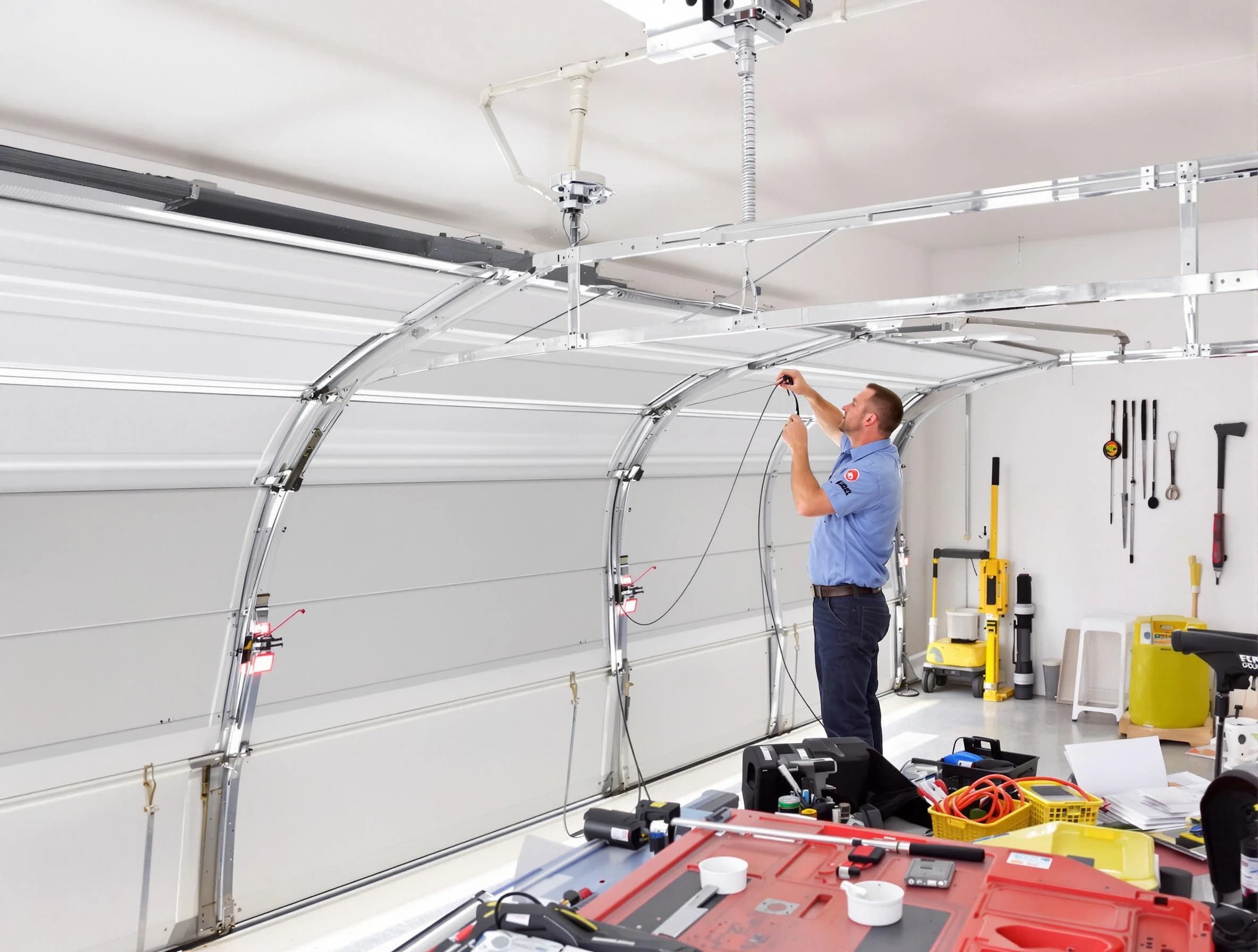 Garage door cable repair service by Lakeside Garage Door Repair in Lakeside
