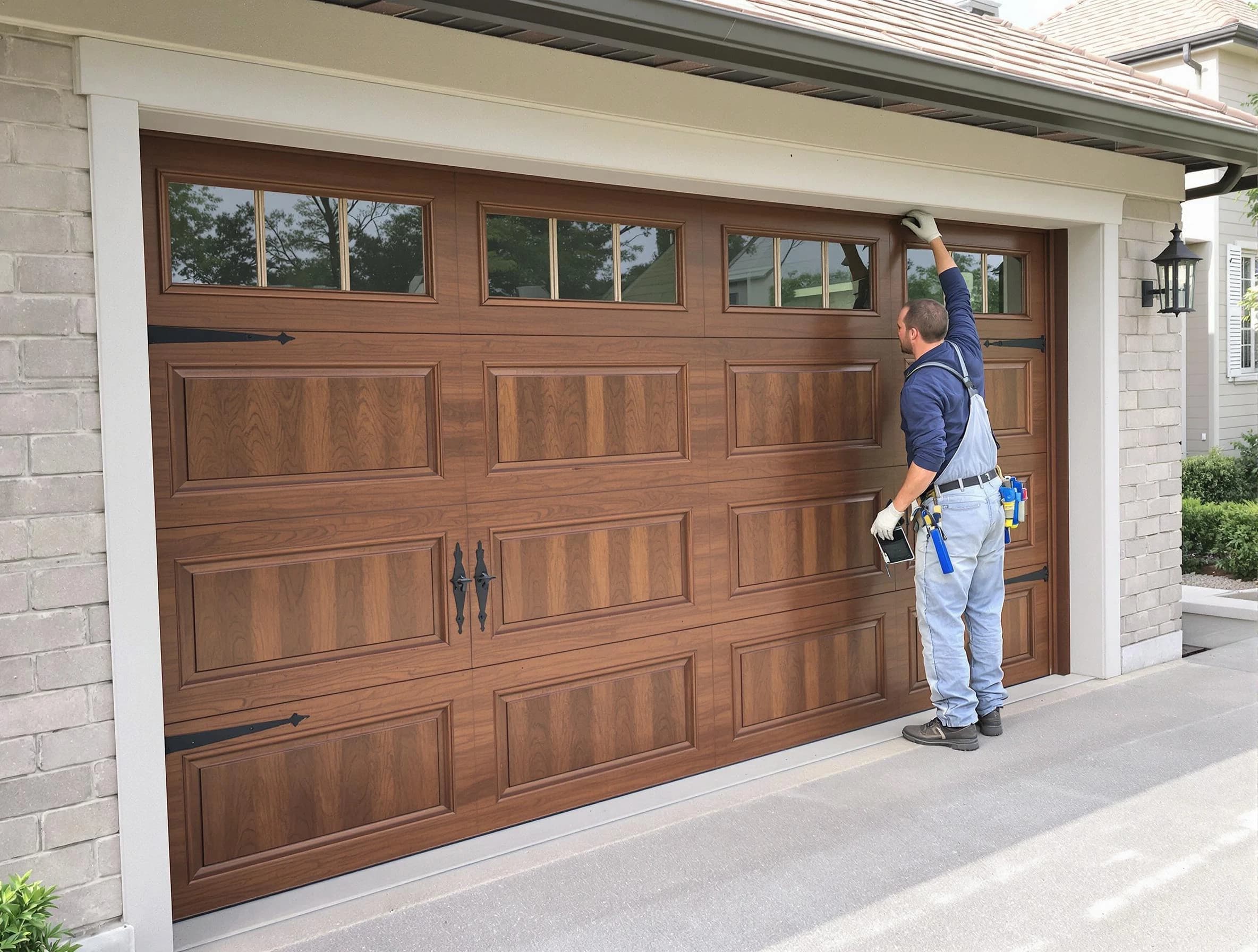 Custom garage door showcase by Lakeside Garage Door Repair in Lakeside
