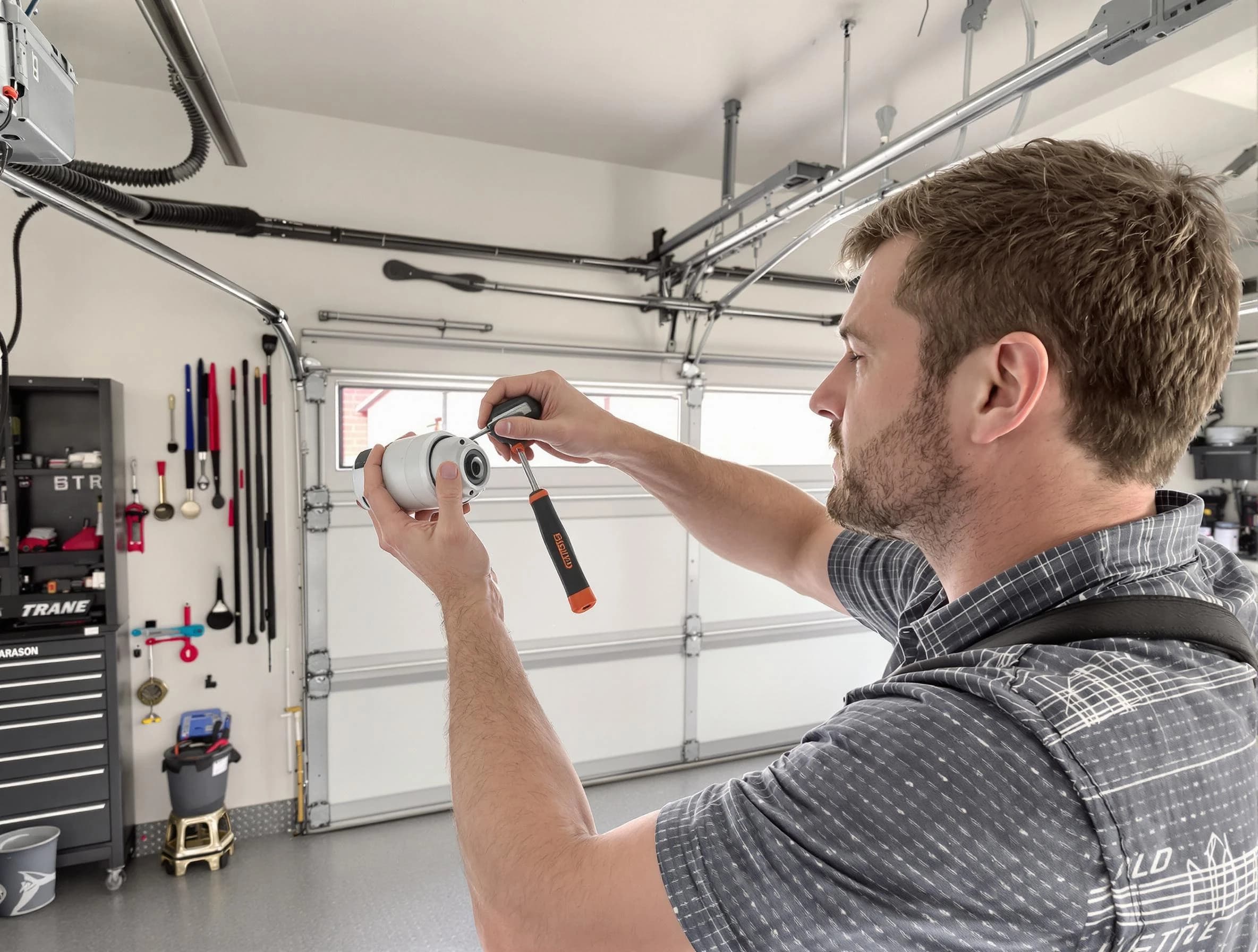 Garage door opener repair service by Lakeside Garage Door Repair in Lakeside