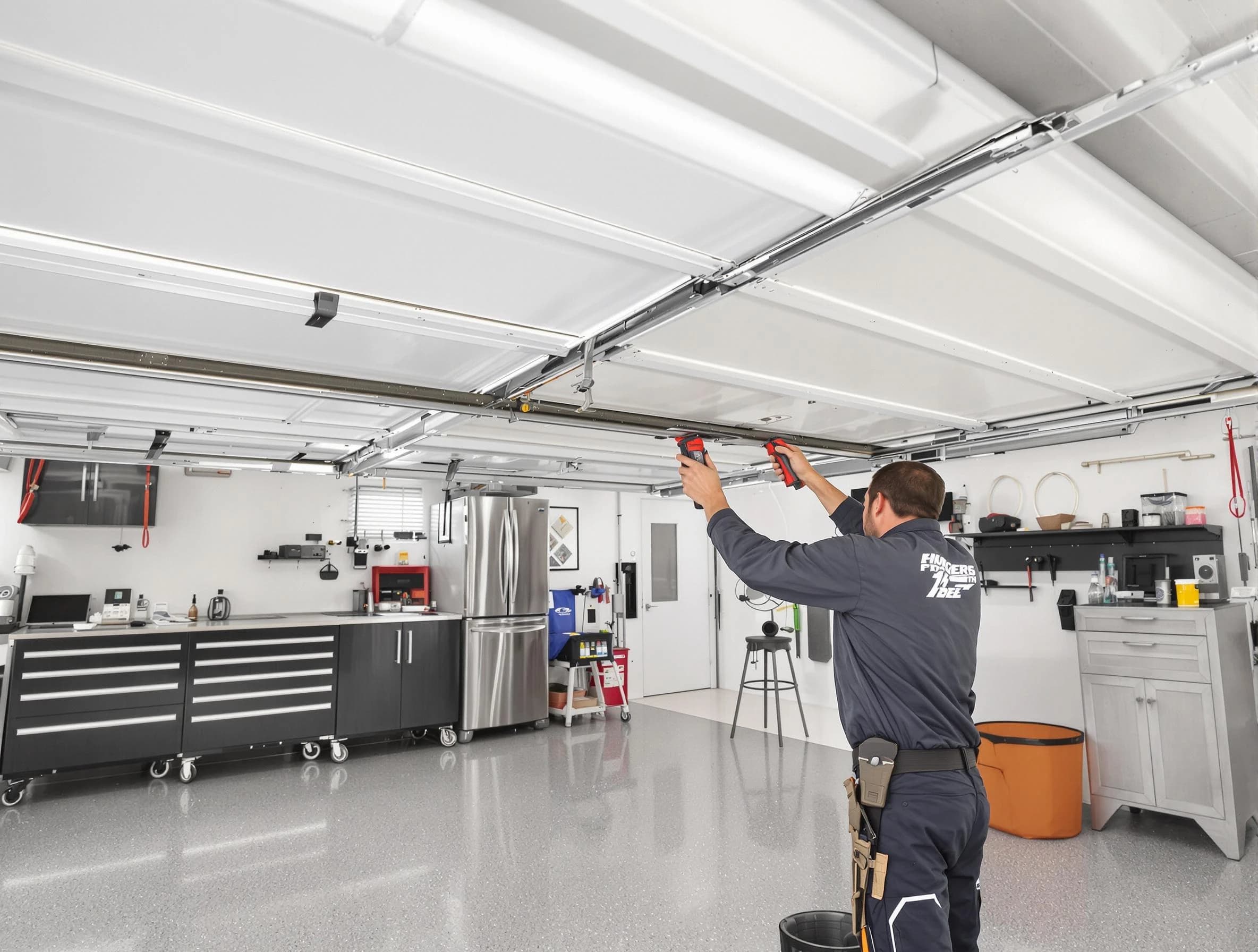 Overhead garage door repair service by Lakeside Garage Door Repair in Lakeside