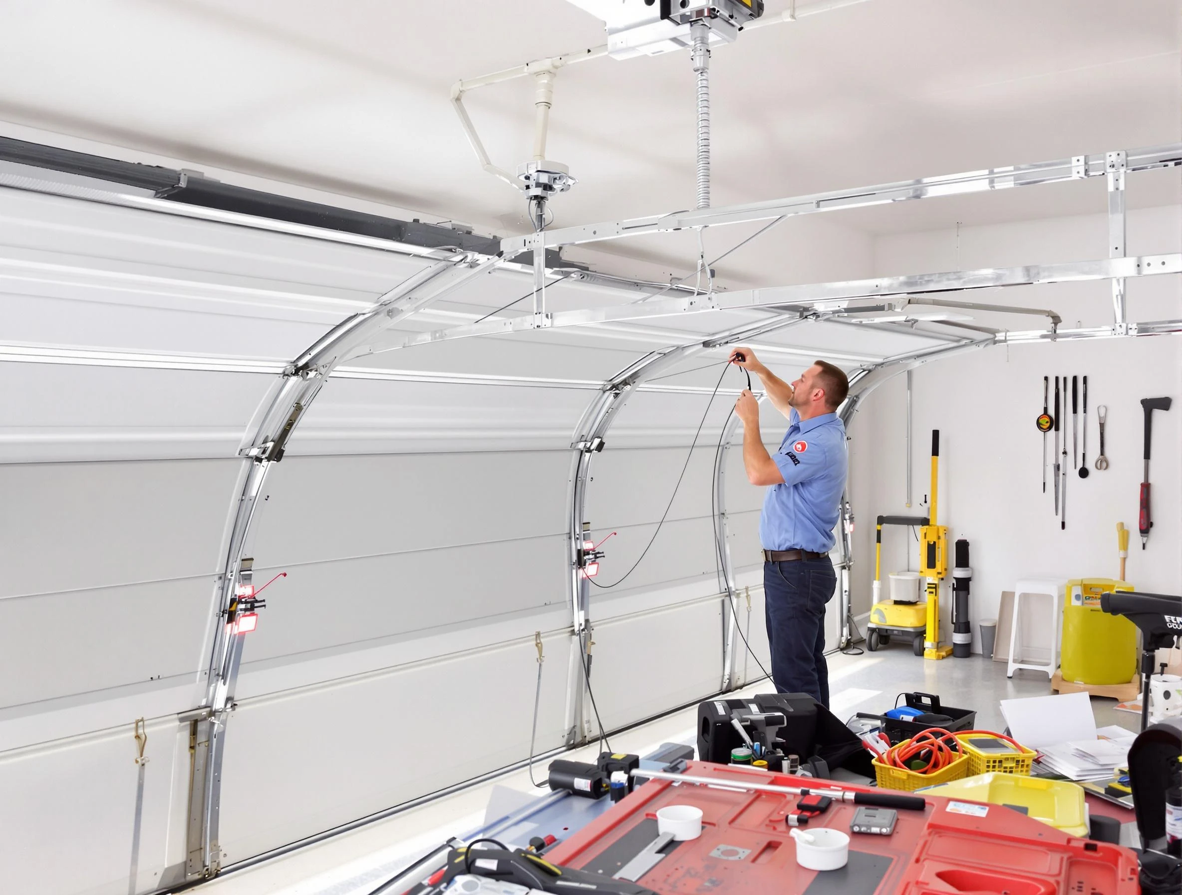 Garage door cable repair service by Lakeside Garage Door Repair in Lakeside