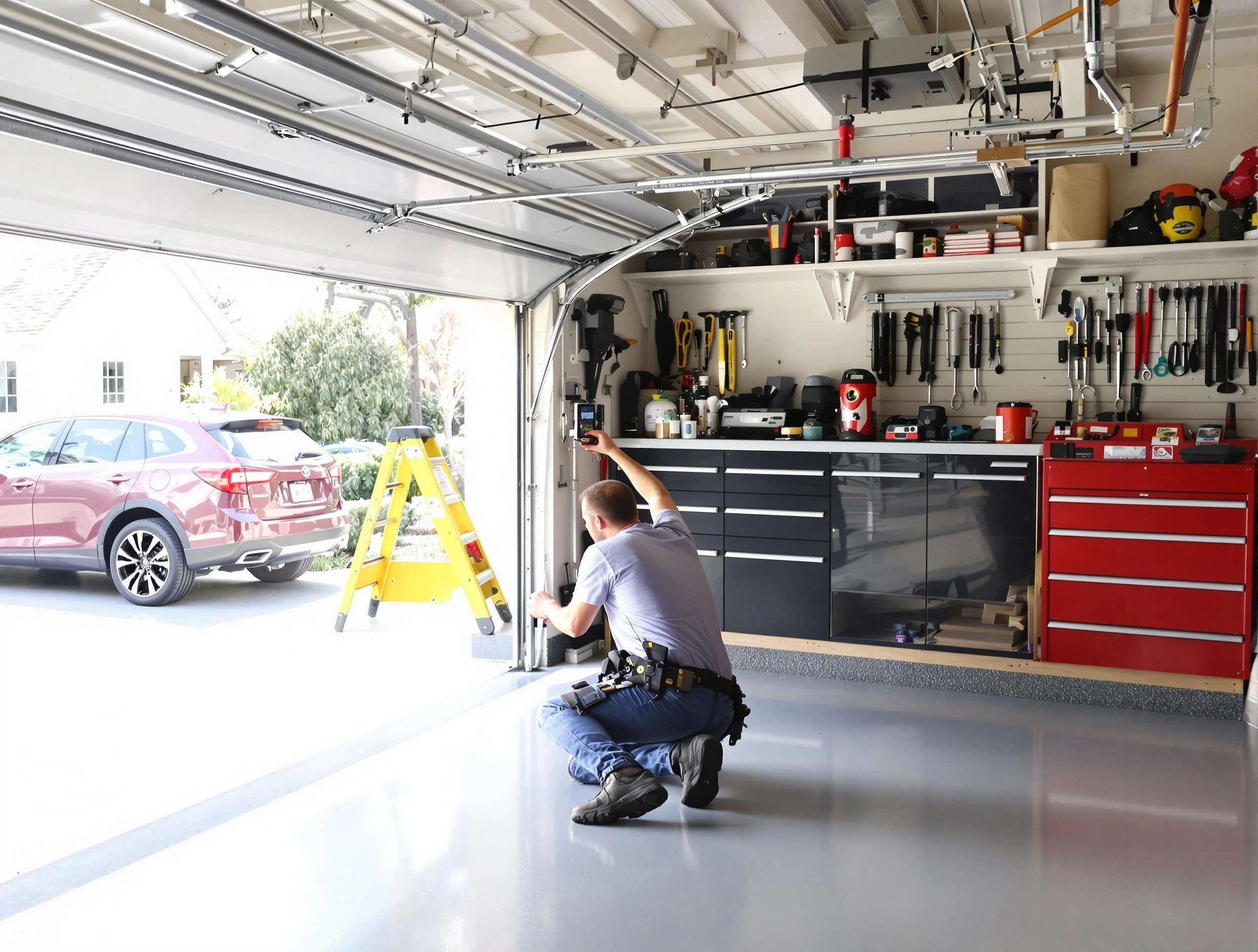 Local garage door repair service by Lakeside Garage Door Repair in Lakeside