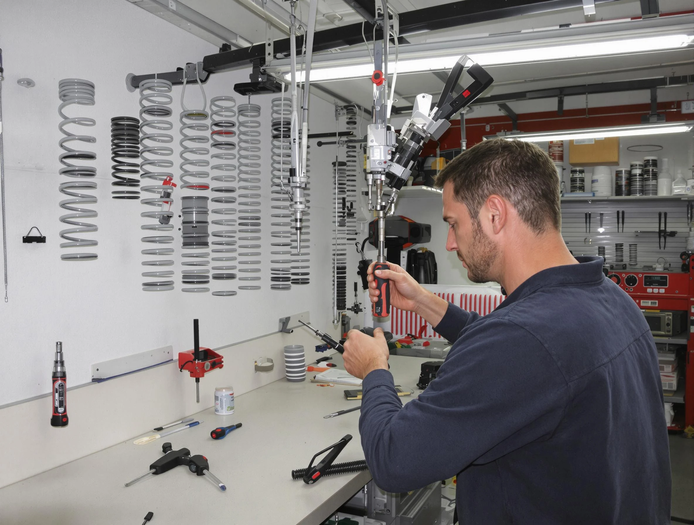 Lakeside Garage Door Repair safety certified technician performing precision spring replacement in Lakeside